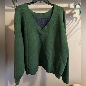 We the Free Reversible V-Neck Pullover